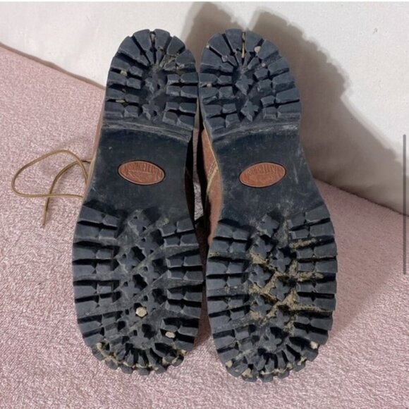 Vintage Scats Matterhorn Brown Leather Lace Up Hiking Mountaineering Boots 8 - Picture 7 of 15